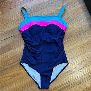 Women’s Swim Blue and Pink Swimsuit